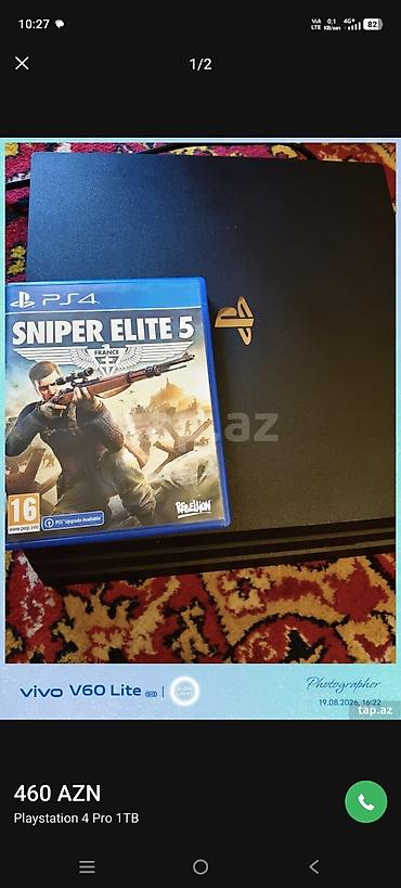 mini ps5: PlayStation 4 Pro (1TB) oyun konsolu - Model: PS4 Pro - Yaddaş: 1 TB — 1