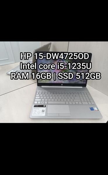купить ноутбук в бишкеке: Ноутбук, HP, 16 ГБ ОЗУ, Intel Core i5, 15.6 ", Б/у, Для работы, учебы, память NVMe SSD