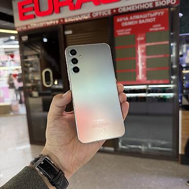 Samsung Galaxy A34 5G, Б/у, 128 ГБ, цвет - Серебристый, 2 SIM