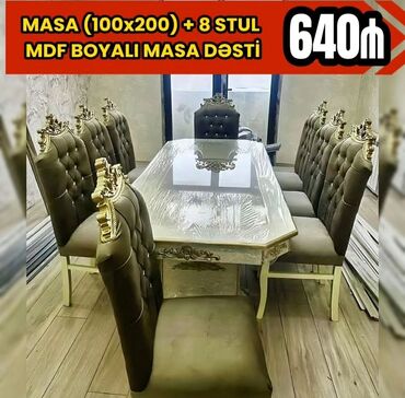 Masa və oturacaq dəstləri: Qonaq otağı üçün, Yeni, Açılmayan, Dördbucaq masa, 6 stul -da lalafo.az — 27 Masa və oturacaq dəstləri: Qonaq otağı üçün, Yeni, Açılmayan, Dördbucaq masa, 6 stul — 27