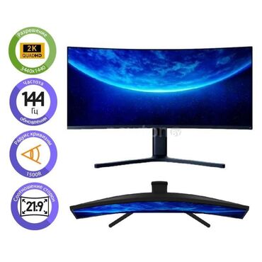 переходник для наушников с микрофоном для ноутбука: Монитор, Xiaomi, Новый, LED, 34" - 35"