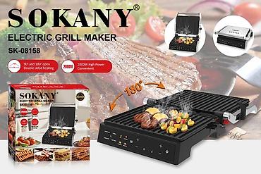 Электрический гриль SOKANY SK‑08158 - Мощность: 2000 Вт — быстрый at lalafo.kg Электрический гриль SOKANY SK‑08158 - Мощность: 2000 Вт — быстрый