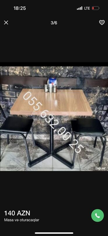 Bağ, çöl masa və oturacaq dəstləri: Yeni, Kvadrat masa, 4 stul, Açılmayan, Stullar ilə, Dəri, Azərbaycan — 19