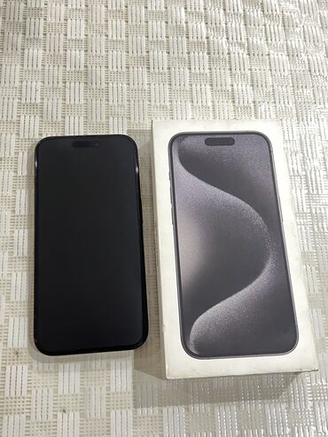 iphone телефон бу: IPhone 15 Pro, Б/у, 128 ГБ, Black Titanium, 85 %