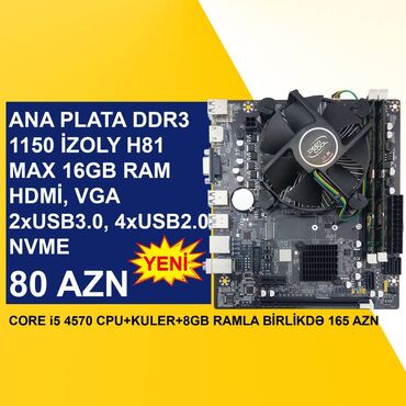 Ana platalar: Kompüter üçün Ana Platalar ⭐DDR2 775 ECS G31T-M (İdeal, 2 Ram Slotlu) — 10