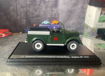 Avtomobil modelləri: Коллекционная модель ГАЗ-69 Парадный зеленый 1965 НАШ Автопром — 15