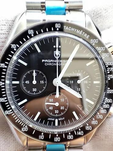 Ručni satovi: PAGANI DESIGN PD-1701 -Crni- Omega Speedmaster Moonwatch Potpuno nov — 6