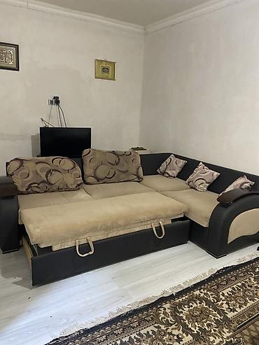Künc divan-döşək kombi modeli - Forma: L-şəkilli künc divan, sağ qol