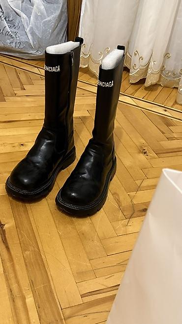 sapo: Çəkmə, Balenciaga, Ölçü: 37, rəng - Qara, İşlənmiş — 2