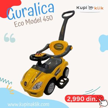Dečiji električni automobili: Guralica Eco Model 450 – 3 u 1 dečje vozilo - Višenamenska guralica — 5