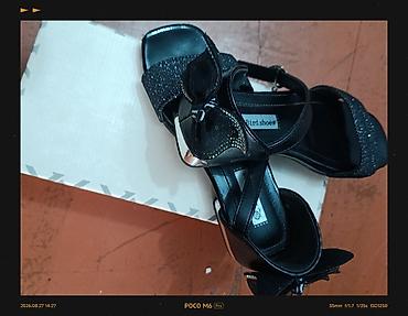 бирюзовые туфли: Məhsul: Qız uşaqları üçün zərif sandal az geynilib 32 razmer - Brend — 1