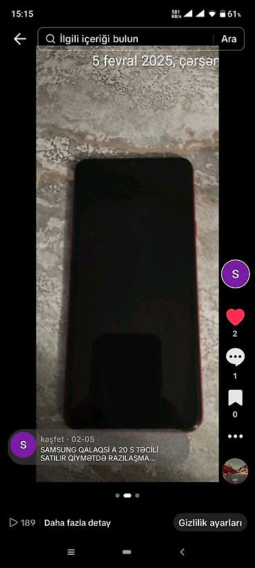 galaxy a20s: Samsung Galaxy A20s, 32 GB, rəng - Qırmızı, Barmaq izi — 2