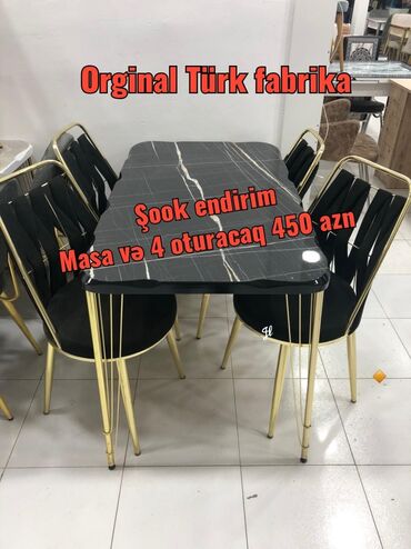 kuxna ucun masa: Mətbəx üçün, Yeni, 4 stul, Türkiyə