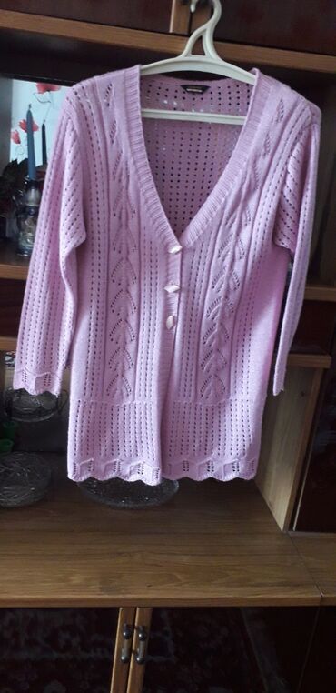 детский свитер с рисунком: Женский свитер 2XL (EU 44), цвет - Розовый