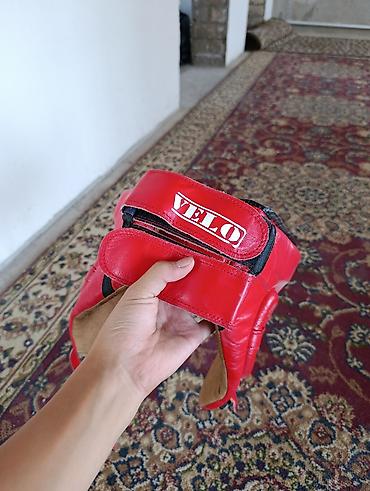 красовка бу: Боксерский шлем VELO (красный) - Тип: тренировочный/соревновательный — 5