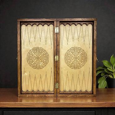 Настольные игры: Деревянный набор «Шахматы/Нарды 2-в-1» в резном футляре-книге. - — 1