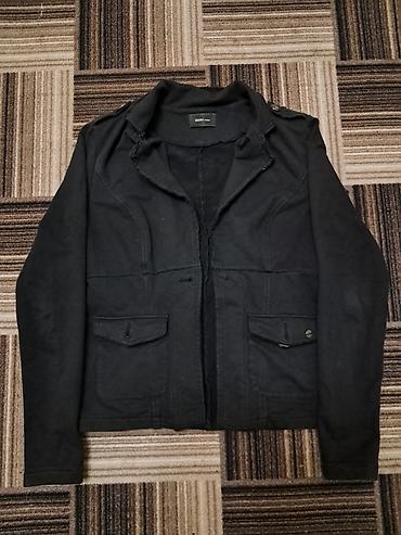 зара одежда: Мужская куртка, L, PULL&BEAR, Б/у, цвет - Черный, Бесплатная доставка — 1