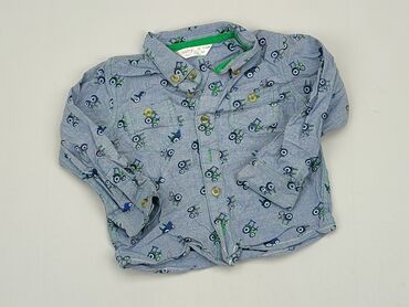 niebieska bluzka hiszpanka: Bluzka, 12-18 m, stan - Bardzo dobry