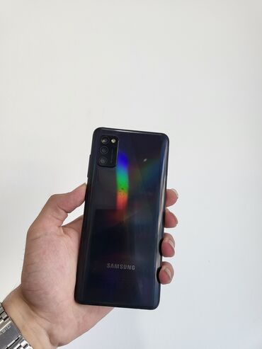 ilkin odenissiz telefonlar: Samsung Galaxy A41, 64 ГБ, цвет - Черный, Кнопочный, Отпечаток пальца