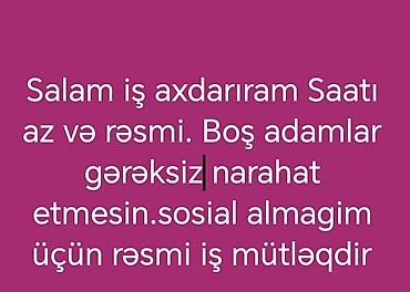 iş elanları 2023 bakı tap az: Rəsmi və saatı az olan iş axtarıram. Sosial sığorta üçün əmək — 1