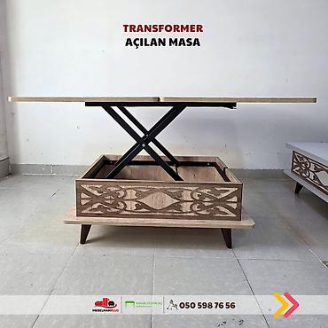 Masalar: Jurnal masası, Yeni, Transformer, Laminat, Dördbucaq masa — 6
