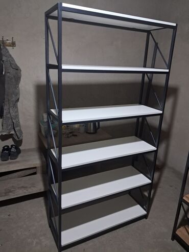 Стеллажи: Стеллаж Для книг, Лофт, 1800 см * 950 см * 300 см — 2