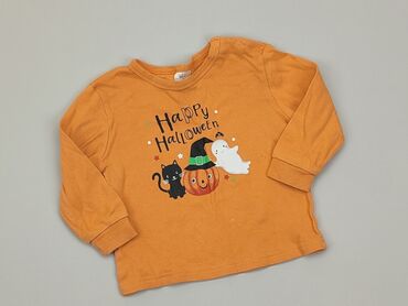 pomarańczowa bluzka dla dziewczynki: Blouse, 9-12 months, condition - Fair