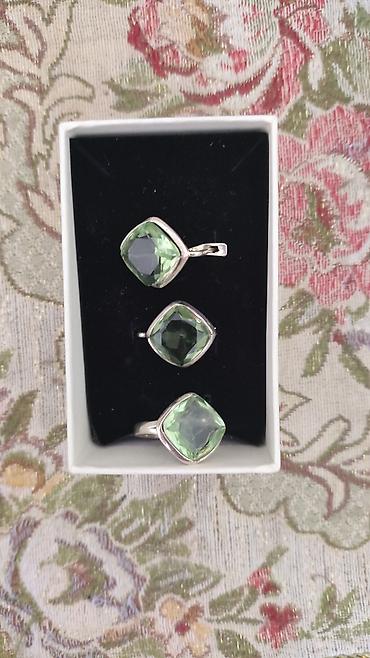 аметист: Серебряные серьги, Проба 925, Аметист, Женские, Новый — 4