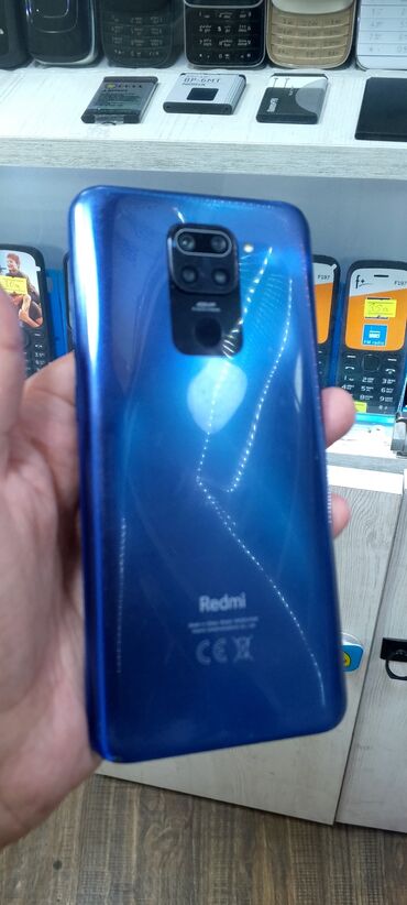 Redmi: Redmi Note 9, 64 GB, rəng - Göy, Zəmanət