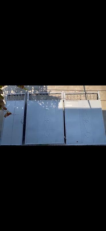 асма чырак: Металлические распашные ворота с калиткой - Материал: стальной лист с — 2