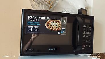 Mikrodalğalı soba Samsung, Ayrıca dayanan, rəng - Qara, İşlənmiş