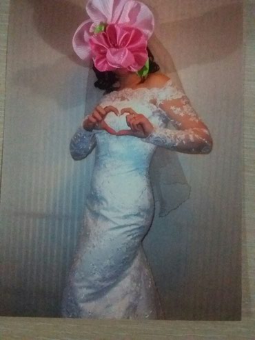 свадебный фотограф селин максим: Продаю свадебное платье ручной работы размер (46)Но подойдет на 48