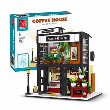 Игрушки: Конструктор "Coffee House" 1454 деталей Размер после сборки: 29 × 9