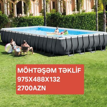 Hovuzlar: Yeni Karkas Hovuz Intex, 9.1 - 10 m, 4501 - 5000 l