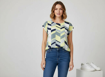 elegancka bluzka damska plus size: Жіноча блуза, розмір XL