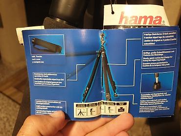 блендер 3 в 1: Hama PHOTO Omega Carbon III tripod - Material: yüngül karbon — 4