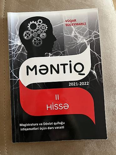 Tədris ədəbiyyatı: Dərslik vəsaitləri: Məntiq 1 və 2 ci hissə, Riyaziyyat test bankı 1 — 23