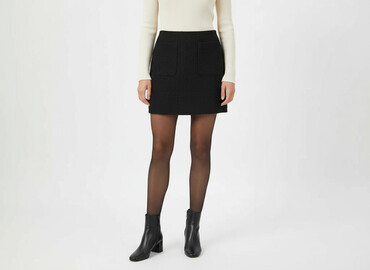 spódnice plisowane żółta: H&M, Women`s skirt, size L