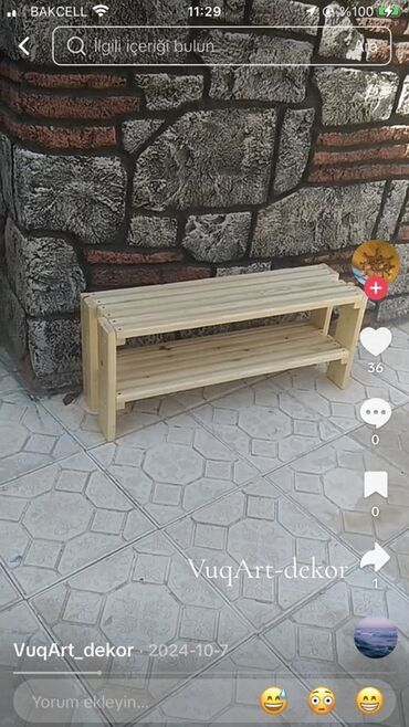 Digər divar panelləri: Məhsul: Taxta dekorativ güldan qutuları və divar üçün asma çiçək — 9