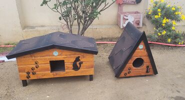 Yuvalar: Məhsul: Açıq havada istifadə üçün taxta pişik evi Təsvir: - Küçə və — 4