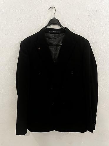 костюм цена: Мужской костюм, 2XL, Б/у, цвет - Черный, Бесплатная доставка, Самовывоз — 2