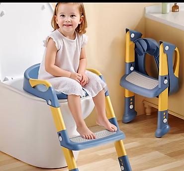 Digər uşaq mebeli: Uşaqlar üçün unitaz üstü oturacaqlı nərdivan (potty training seat) - — 2