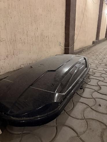 Аэродинамический автобокс на крышу автомобиля - Цвет: черный, глянец