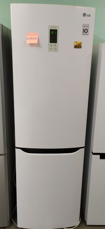 холодильник indezit: Холодильник LG, Б/у, Двухкамерный, Total no frost, 60 * 190 * 60