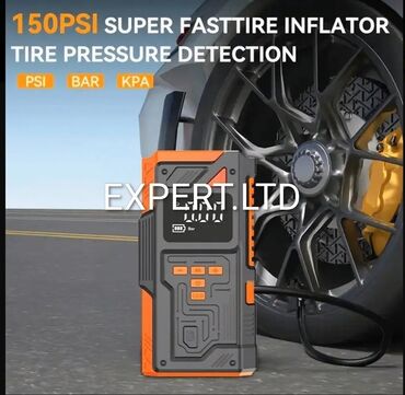 Şin, disk və təkərlər üçün digər aksessuarlar: Avtomobil üçün (2-si 1-də) Jump Starter və Kompressor. Xüsusiyyətlər — 4