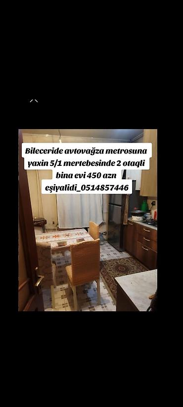 бина пз: Bileceride avtovağza metrosuna yaxin 5/1 mertebesinde 2 otaqli bina — 1