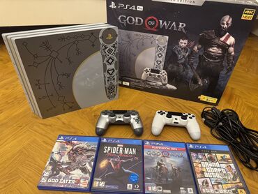 playstation 4 işlənmiş: PlayStation 4 pro “God of war” edition ideal bir veziyyetde 1TB yaddas