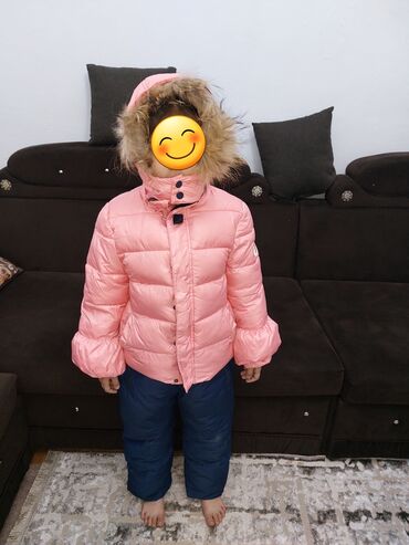 спортивный костюм на девочку: Комплект, цвет - Розовый, Б/у
