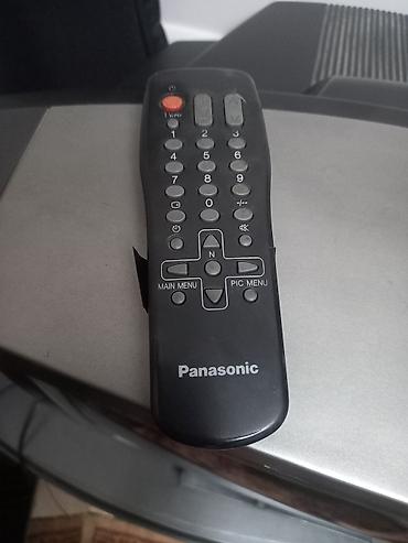 телевизор серого цвета: Телевизор Panasonic (ЭЛТ, серебристо‑тёмно‑серый корпус) с большим — 6