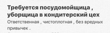 посуда мойкага: Талап кылынат Идиш жуучу, Төлөм Жума сайын